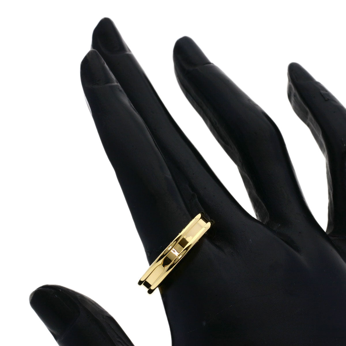 BVLGARI B.zero1 1 Band #58 Ring K18 Yellow Gold Ladies [Used]