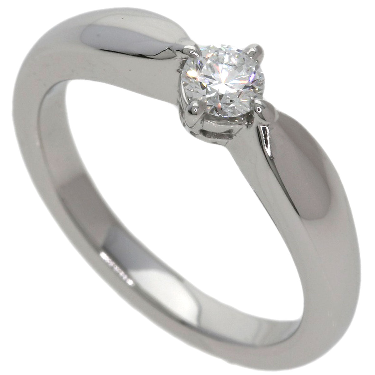 BVLGARI Dedi Carta A Venezia Diamond Ring Platinum PT950 Ladies [Used]