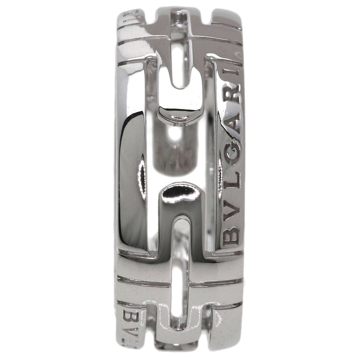 BVLGARI Parentesi Open #55 Ring K18 White Gold Ladies [Used]