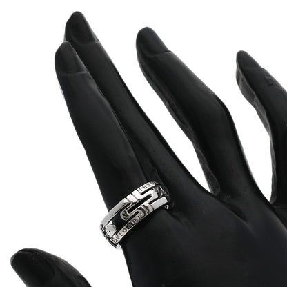 BVLGARI Parentesi Open #55 Ring K18 White Gold Ladies [Used]