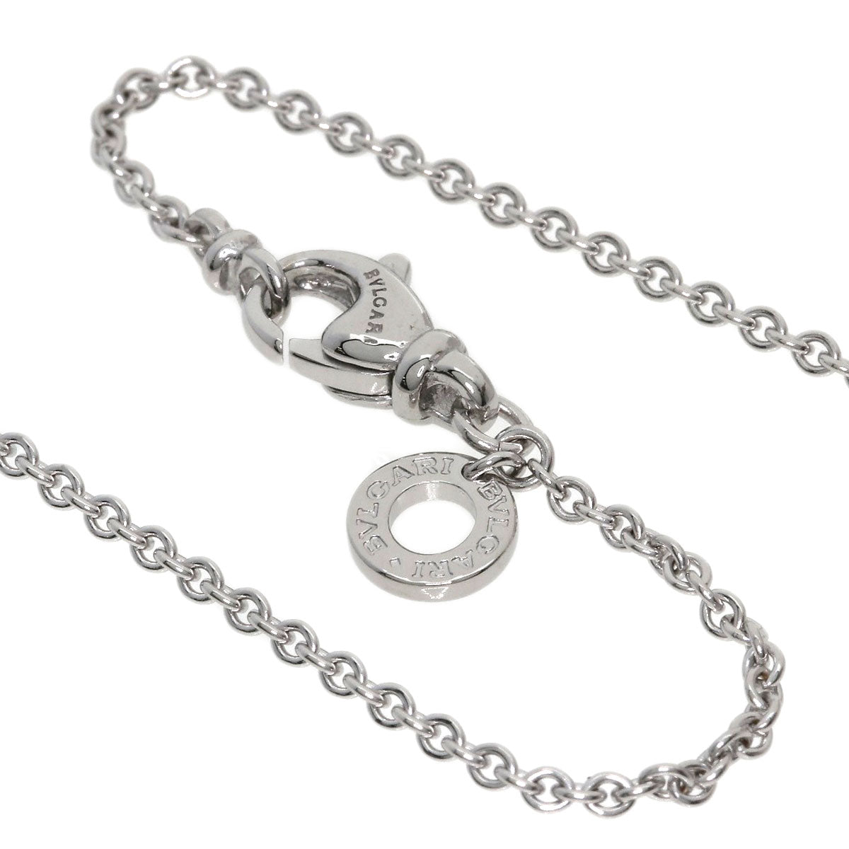 BVLGARI Chain 15.7" Necklace K18 White Gold Ladies [Used]