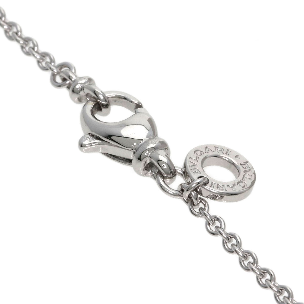 BVLGARI Chain 15.7" Necklace K18 White Gold Ladies [Used]