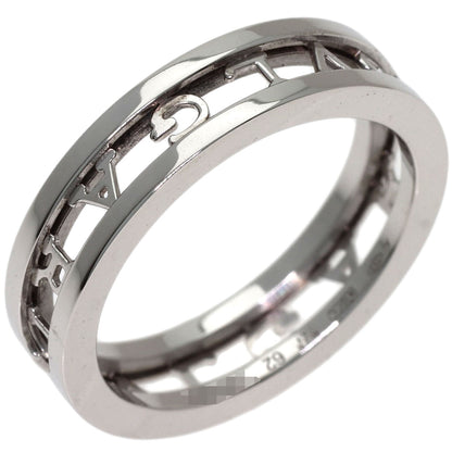 BVLGARI B.zero1 Openwork Spiral #62 Ring K18 White Gold Ladies [Used]