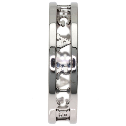 BVLGARI B.zero1 Openwork Spiral #62 Ring K18 White Gold Ladies [Used]
