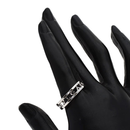 BVLGARI B.zero1 Openwork Spiral #62 Ring K18 White Gold Ladies [Used]
