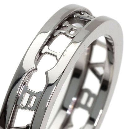 BVLGARI B.zero1 Openwork Spiral #62 Ring K18 White Gold Ladies [Used]