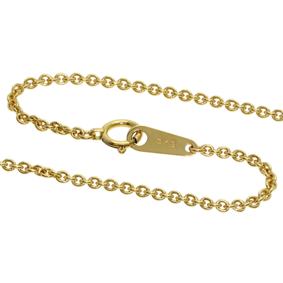 MIKIMOTO Key motif: Pearl Diamond Necklace K18 Yellow Gold Ladies [Used]