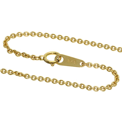 MIKIMOTO Key motif: Pearl Diamond Necklace K18 Yellow Gold Ladies [Used]