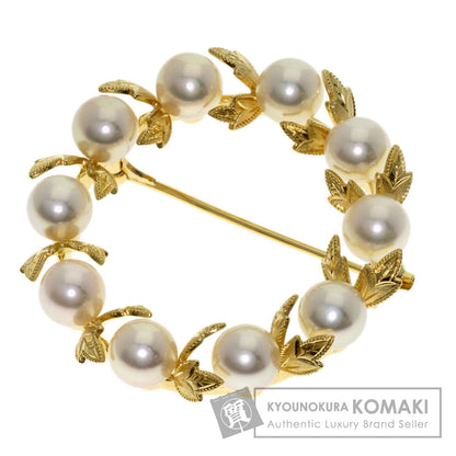 MIKIMOTO Reef Pearl Pearl Brooch K18 Yellow Gold Ladies [Used]