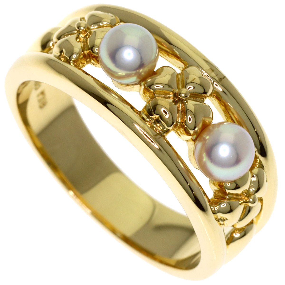 MIKIMOTO Pearl Pearl Ring K18 Yellow Gold Ladies [Used]