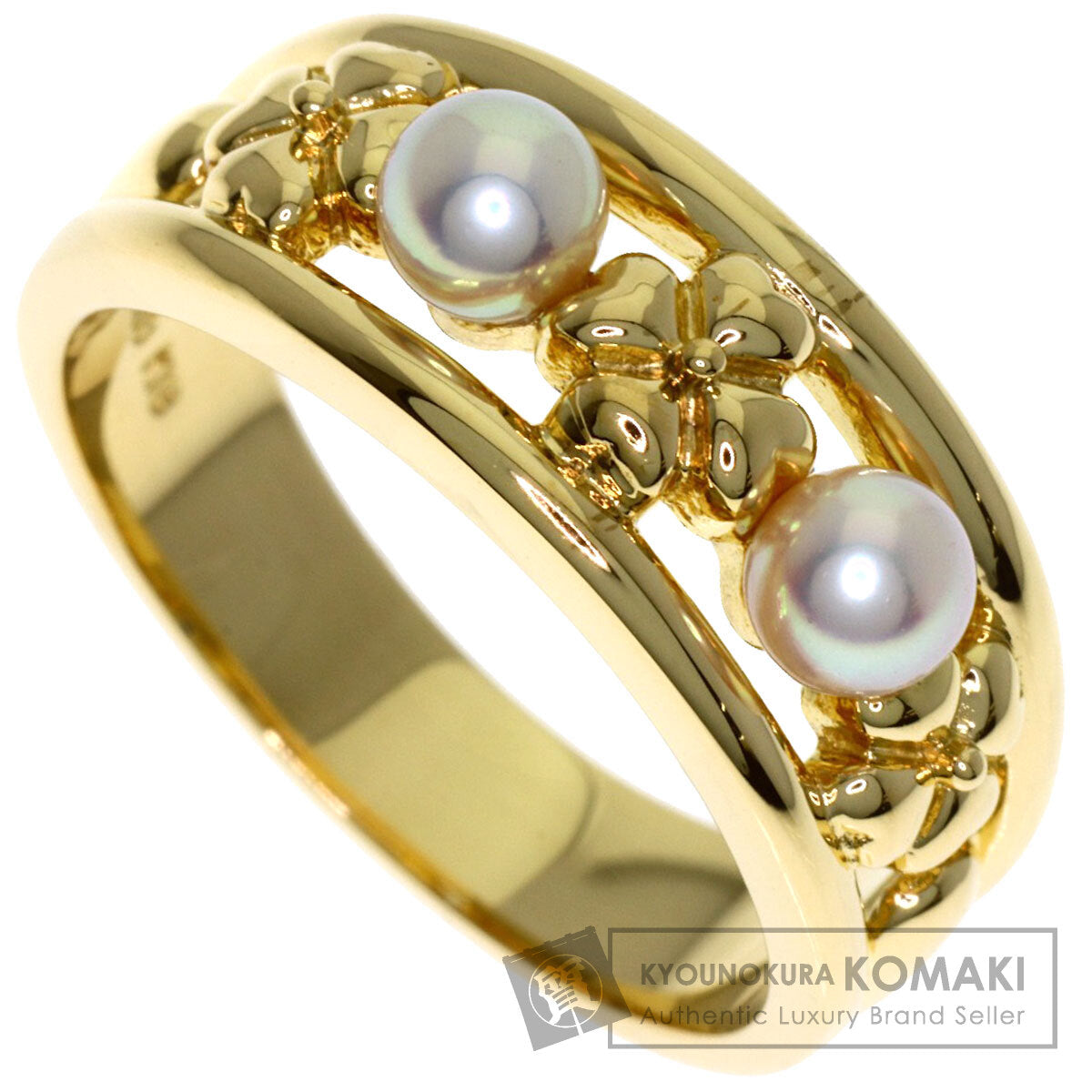 MIKIMOTO Pearl Pearl Ring K18 Yellow Gold Ladies [Used]
