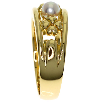 MIKIMOTO Pearl Pearl Ring K18 Yellow Gold Ladies [Used]