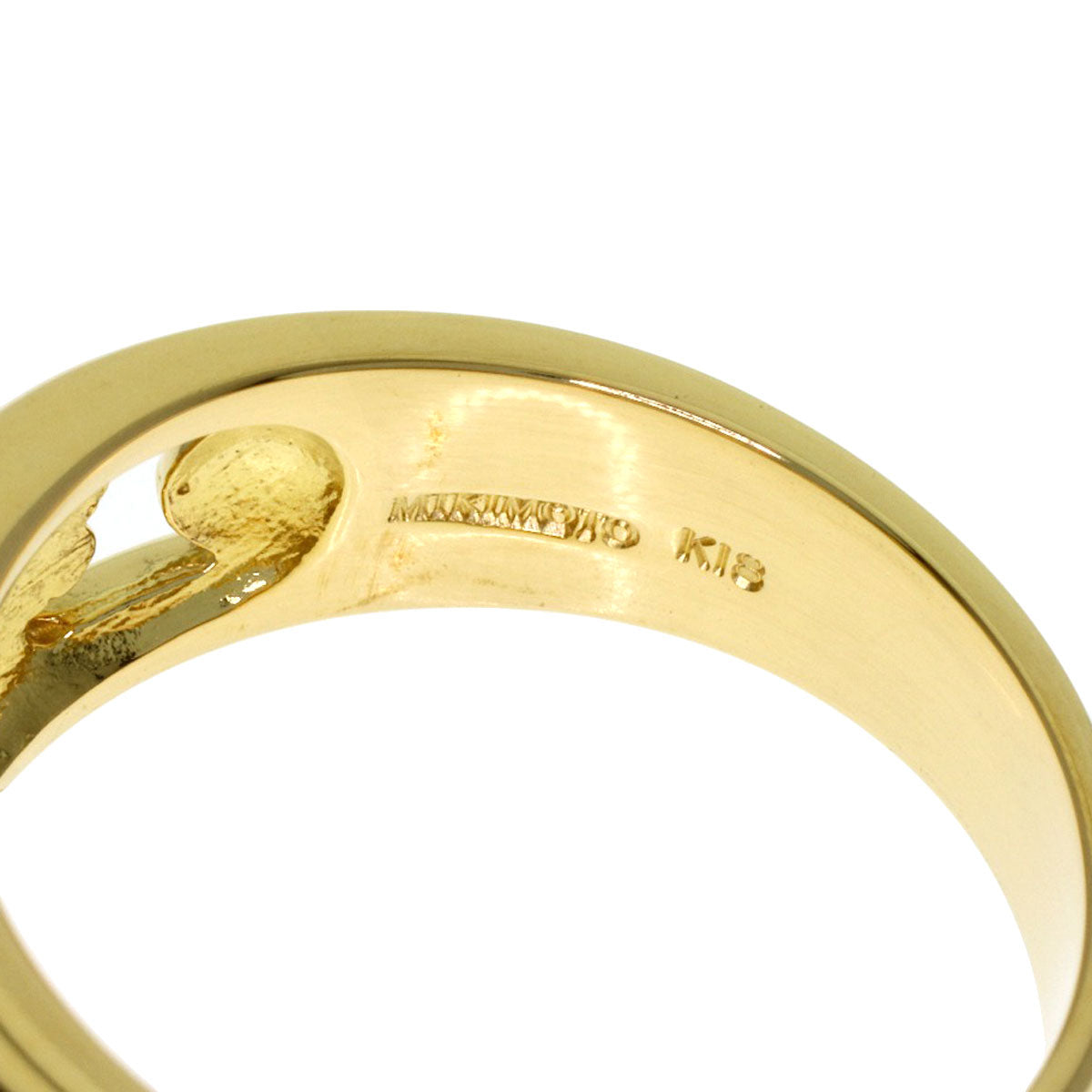 MIKIMOTO Pearl Pearl Ring K18 Yellow Gold Ladies [Used]