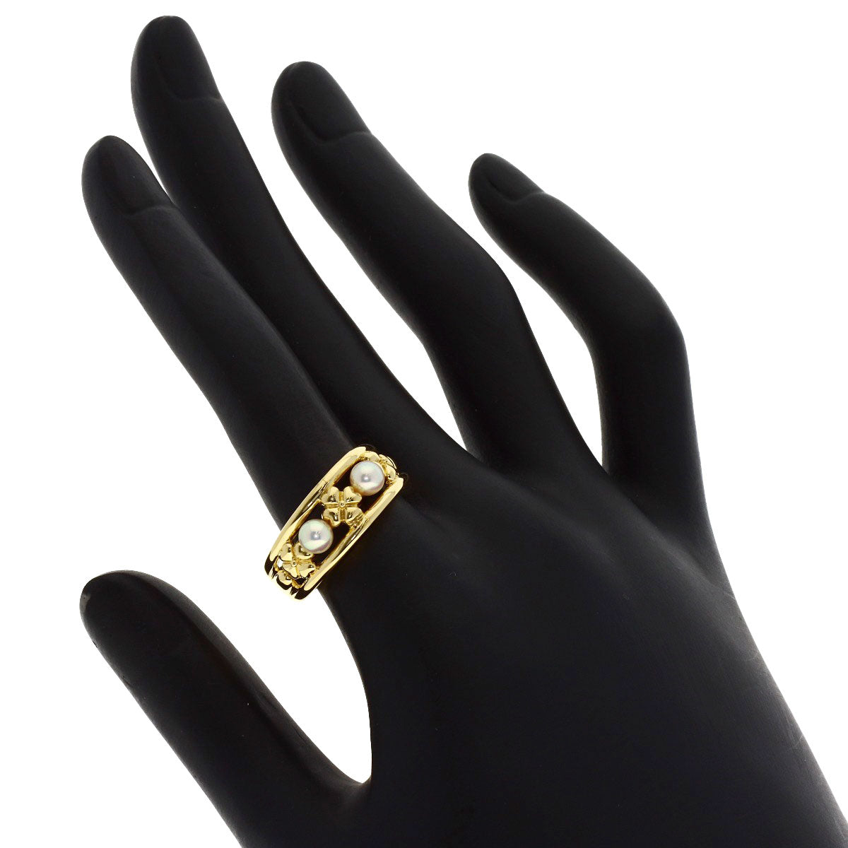 MIKIMOTO Pearl Pearl Ring K18 Yellow Gold Ladies [Used]