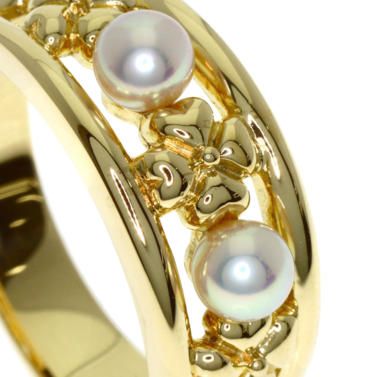 MIKIMOTO Pearl Pearl Ring K18 Yellow Gold Ladies [Used]