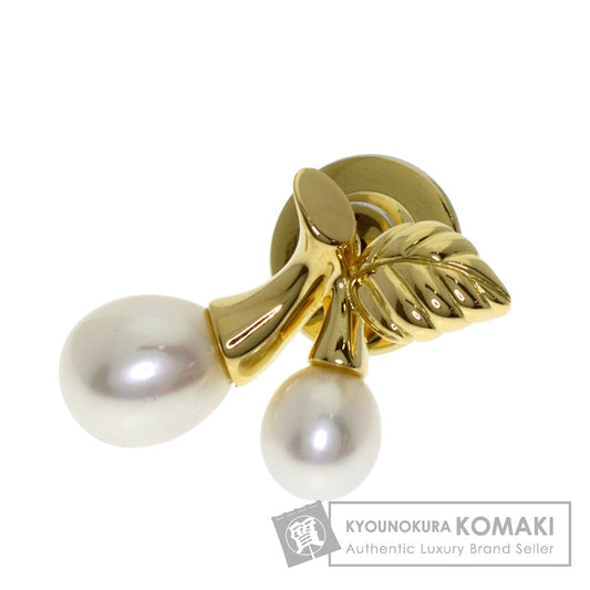 MIKIMOTO Cherry Pearl Pearl Brooch K18 Yellow Gold Ladies [Used]
