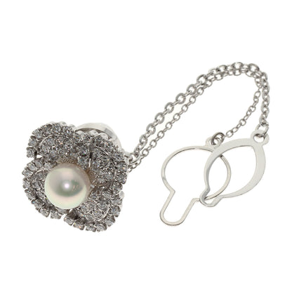 MIKIMOTO Pearl Pearl Titac Tie pin K14 White Gold mens [Used]