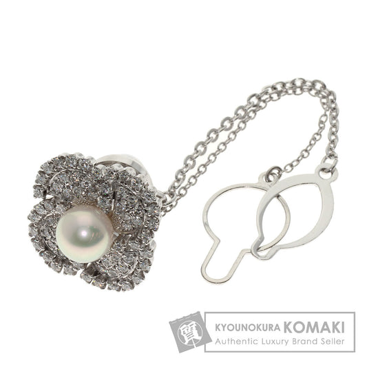 MIKIMOTO Pearl Pearl Titac Tie pin K14 White Gold mens [Used]