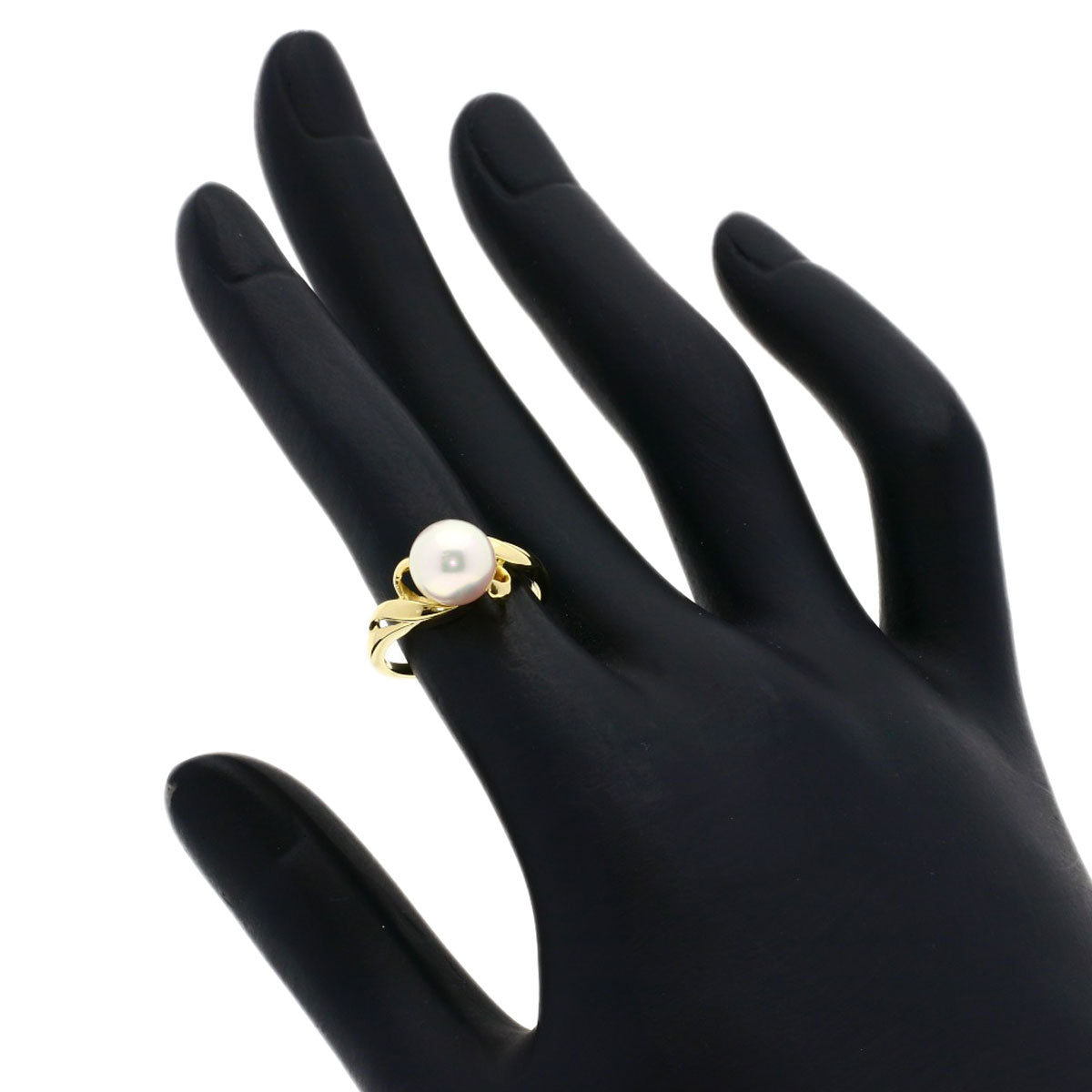 MIKIMOTO Pearl Pearl Ring K18 Yellow Gold Ladies [Used]