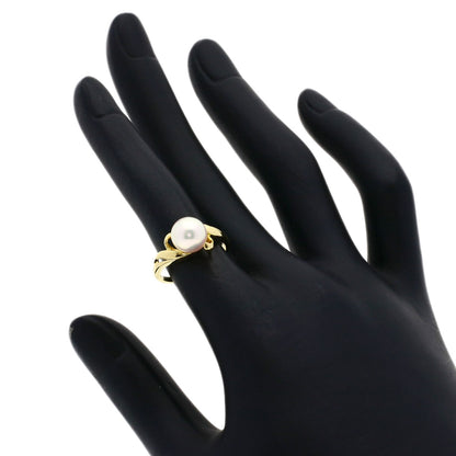 MIKIMOTO Pearl Pearl Ring K18 Yellow Gold Ladies [Used]