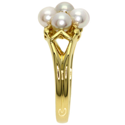 MIKIMOTO Baby Pearl Pearl Diamond Ring K18 Yellow Gold Ladies [Used]