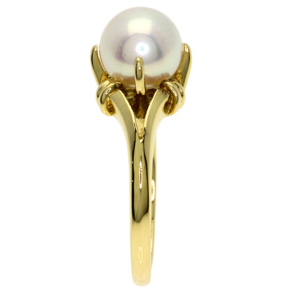 MIKIMOTO Pearl Pearl Ring K18 Yellow Gold Ladies [Used]