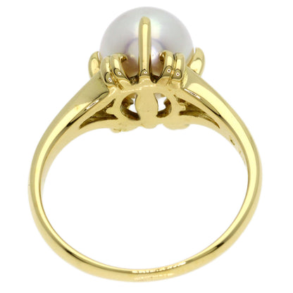 MIKIMOTO Pearl Pearl Ring K18 Yellow Gold Ladies [Used]