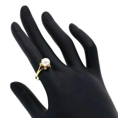 MIKIMOTO Pearl Pearl Ring K18 Yellow Gold Ladies [Used]