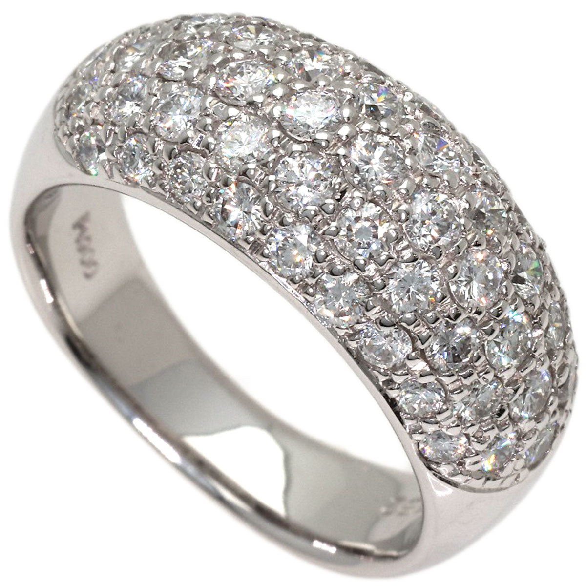 1.52ct Pave Diamond Ring Platinum PT900 10.6g　Ladies