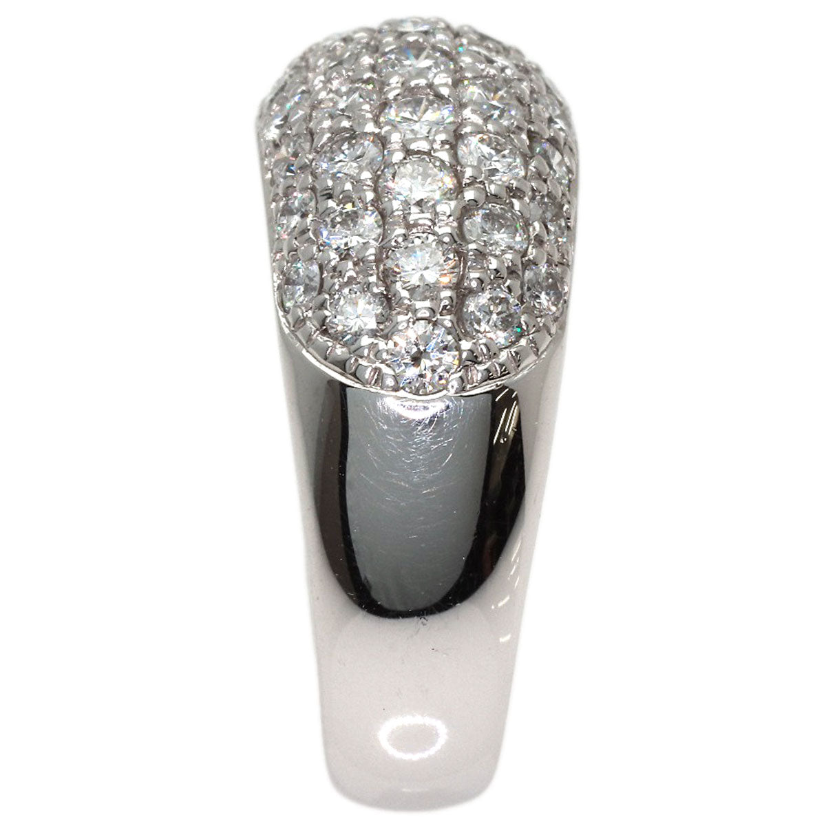 1.52ct Pave Diamond Ring Platinum PT900 10.6g　Ladies