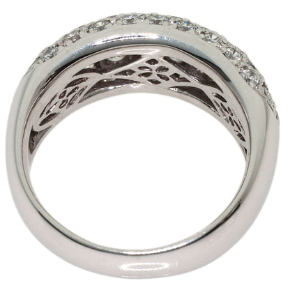 1.52ct Pave Diamond Ring Platinum PT900 10.6g　Ladies