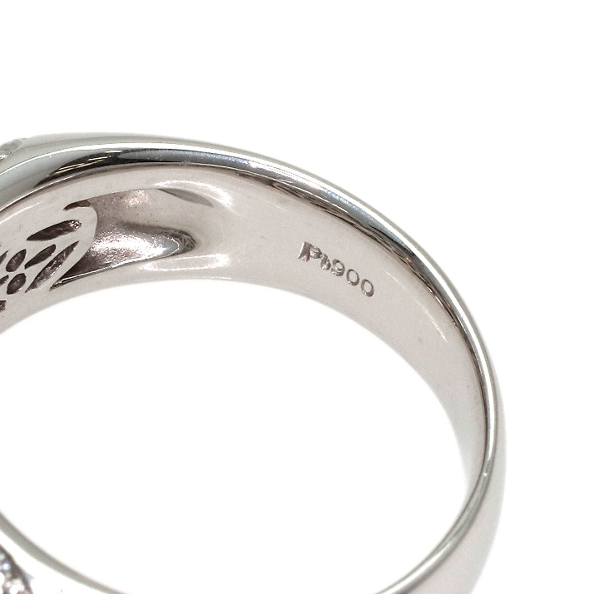 1.52ct Pave Diamond Ring Platinum PT900 10.6g　Ladies