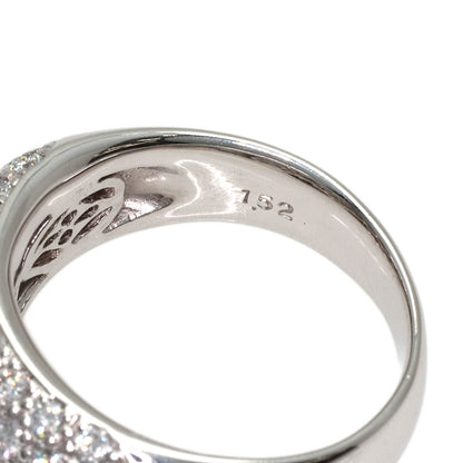 1.52ct Pave Diamond Ring Platinum PT900 10.6g　Ladies