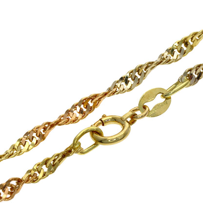 Screw Two-Tone Bracelet K18 Yellow Gold K18PGxK18WG 2g　Ladies