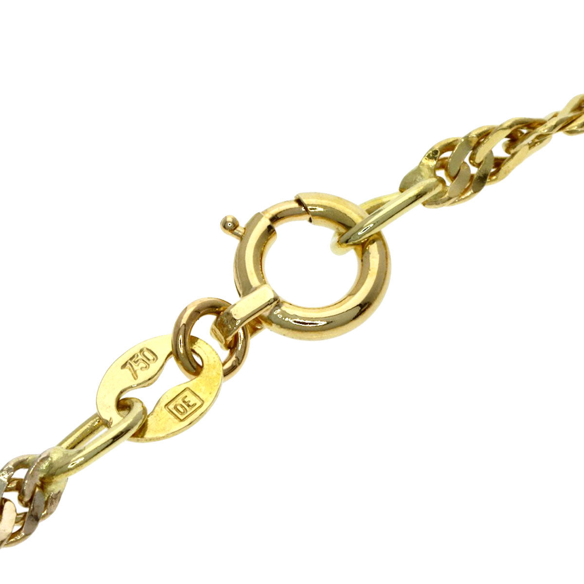 Screw Two-Tone Bracelet K18 Yellow Gold K18PGxK18WG 2g　Ladies