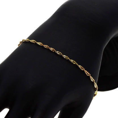 Screw Two-Tone Bracelet K18 Yellow Gold K18PGxK18WG 2g　Ladies