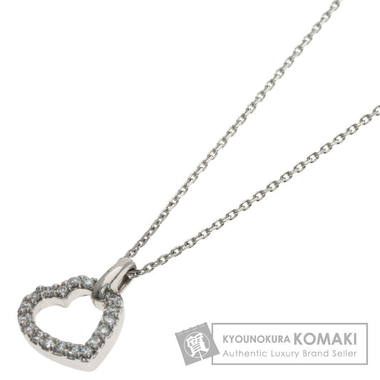 VENDOME Heart motif Diamond Necklace Platinum PT950 PT850Ladies [Used]