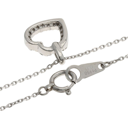 VENDOME Heart motif Diamond Necklace Platinum PT950 PT850Ladies [Used]