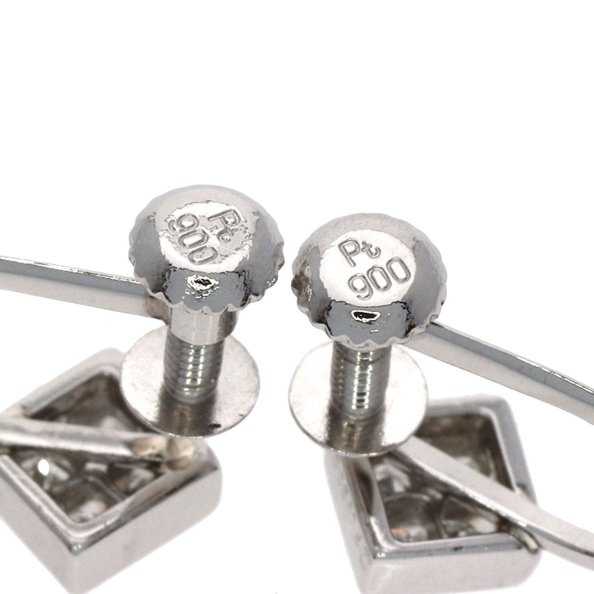 VENDOME Diamond Earring Platinum PT950 PT900Ladies [Used]