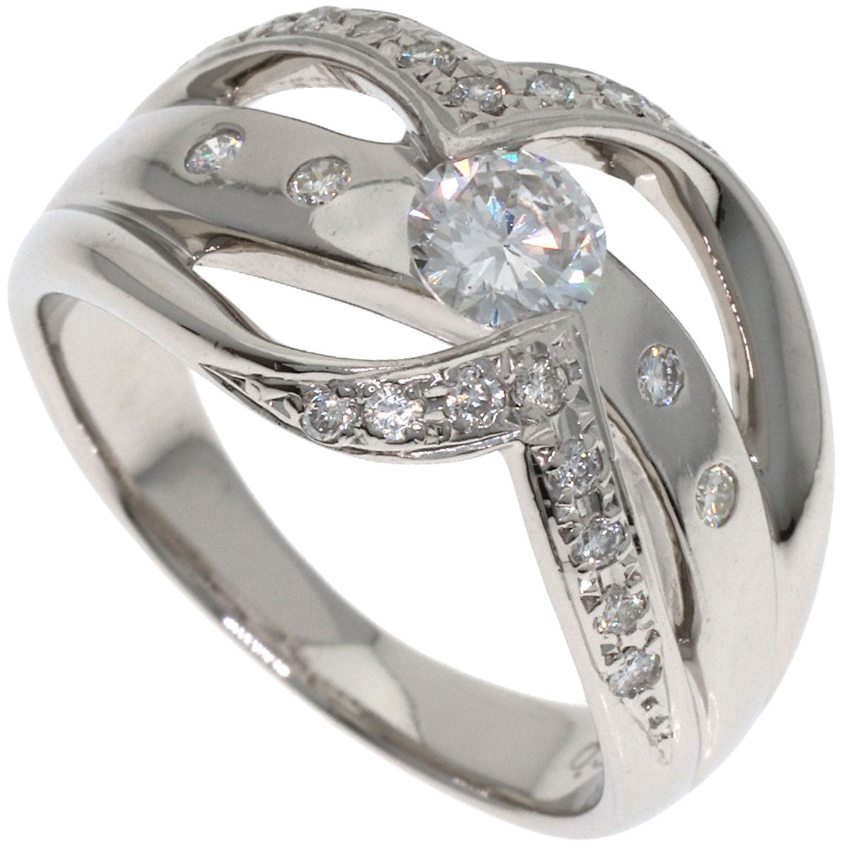 0.347ct Diamond Ring Platinum PT900 9.8g　Ladies