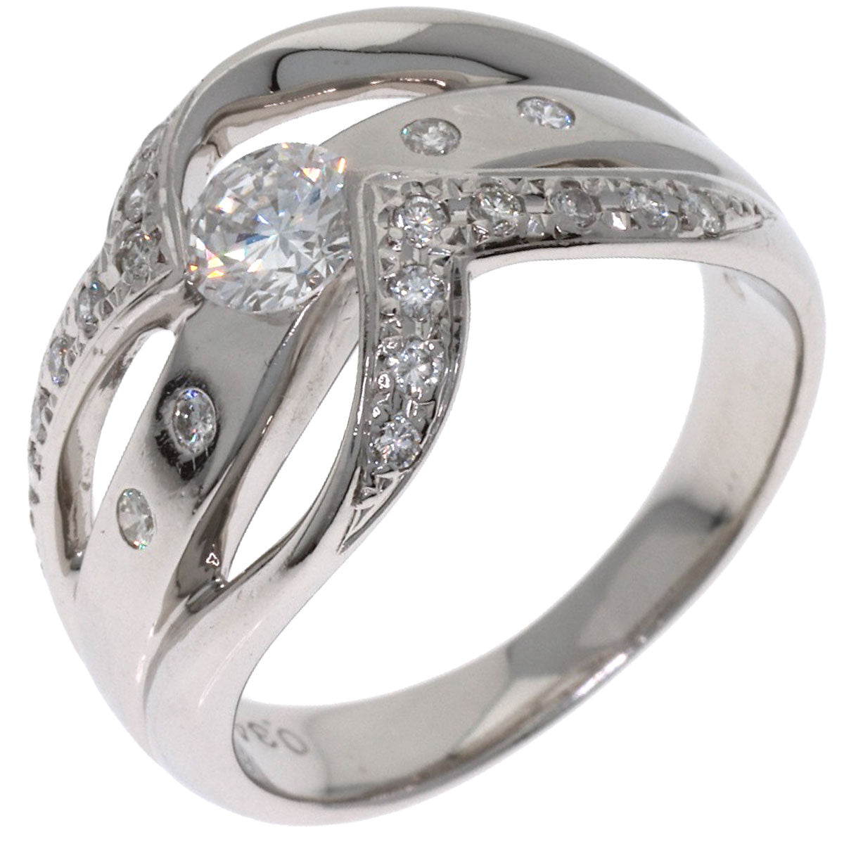0.347ct Diamond Ring Platinum PT900 9.8g　Ladies