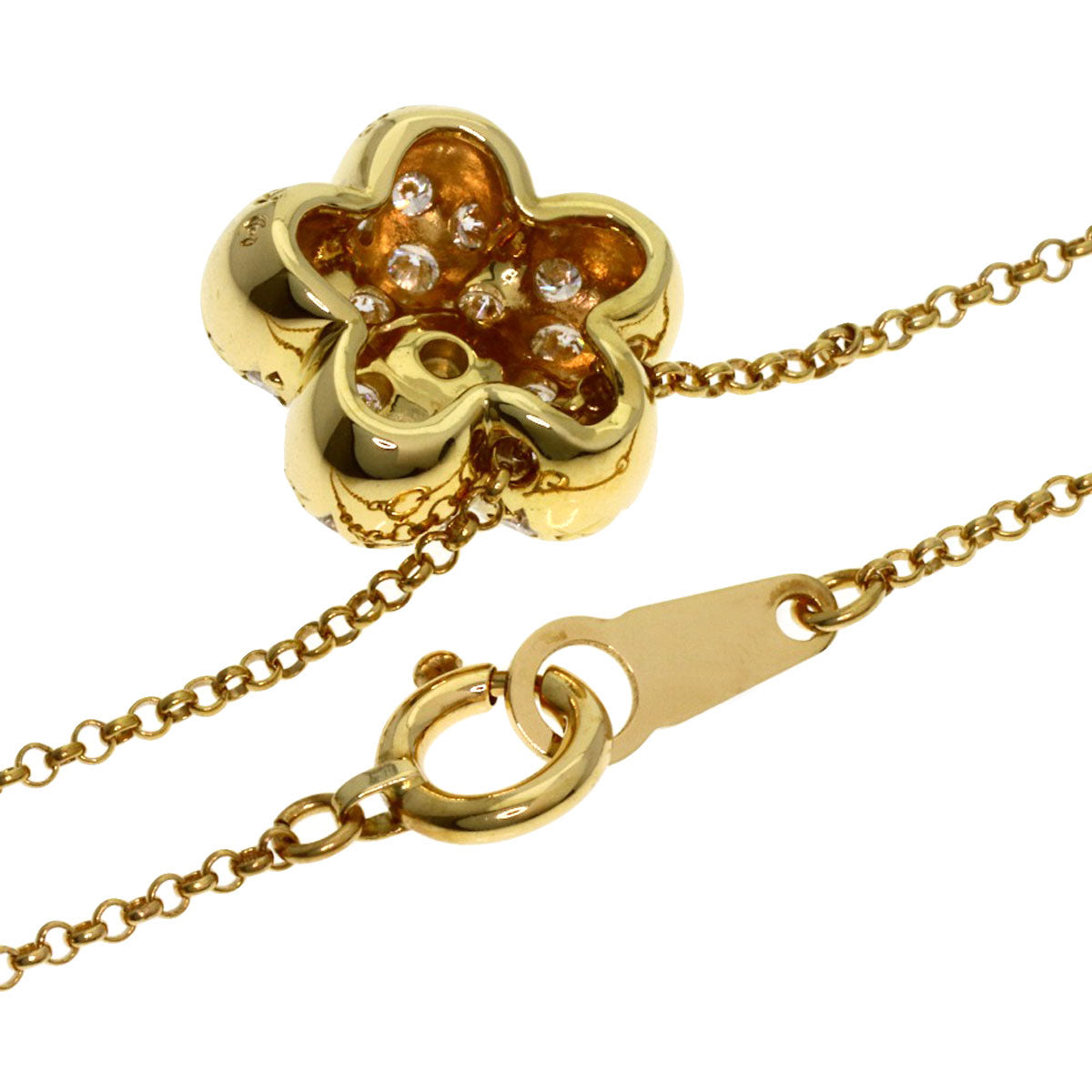 TASAKI Diamond Necklace K18 Yellow Gold Ladies [Used]
