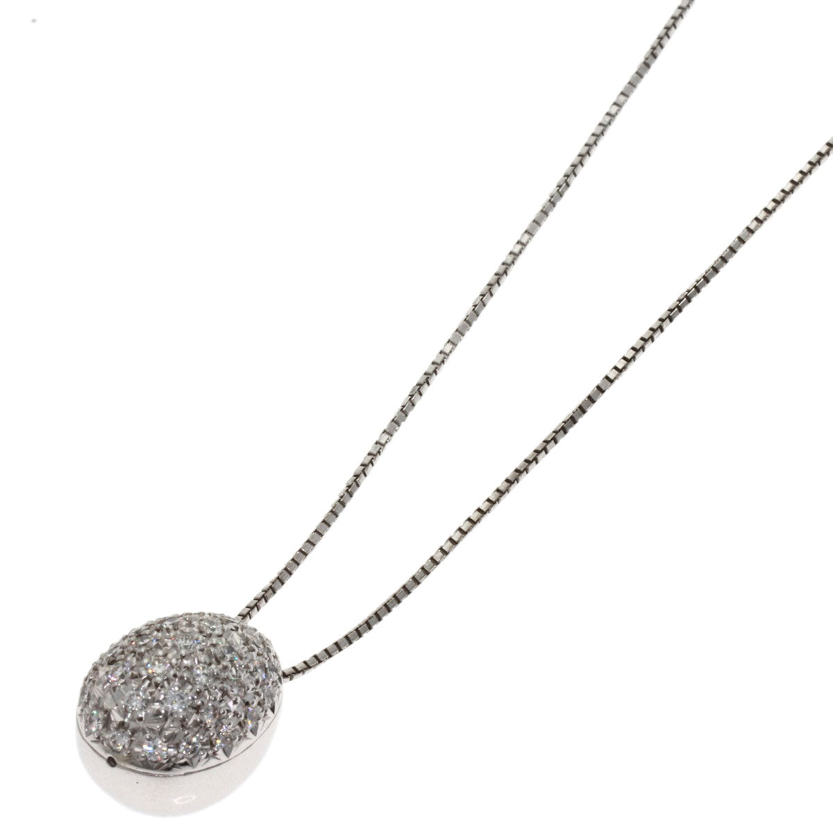 TASAKI Diamond Necklace K18 White Gold Ladies [Used]