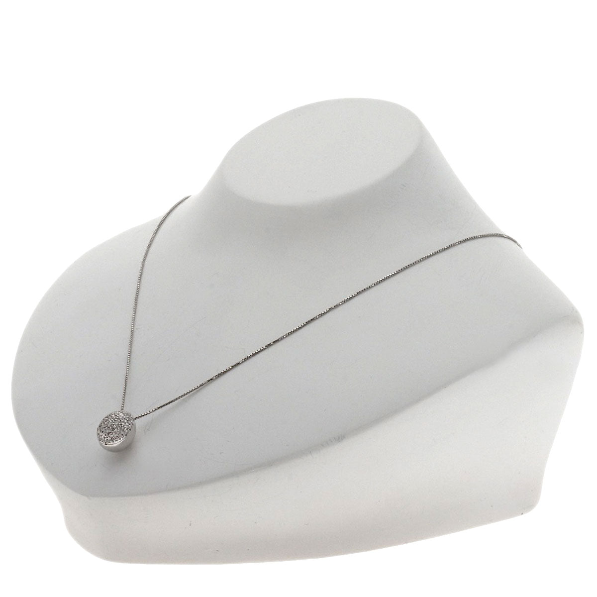 TASAKI Diamond Necklace K18 White Gold Ladies [Used]
