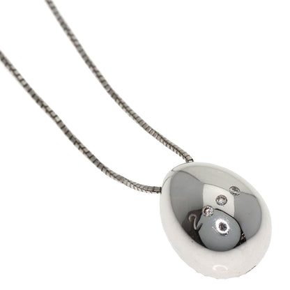 TASAKI Diamond Necklace K18 White Gold Ladies [Used]
