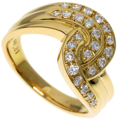 POLA Diamond Ring K18 Yellow Gold Ladies [Used]