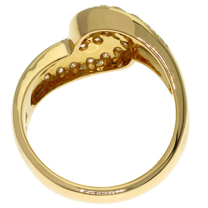 POLA Diamond Ring K18 Yellow Gold Ladies [Used]