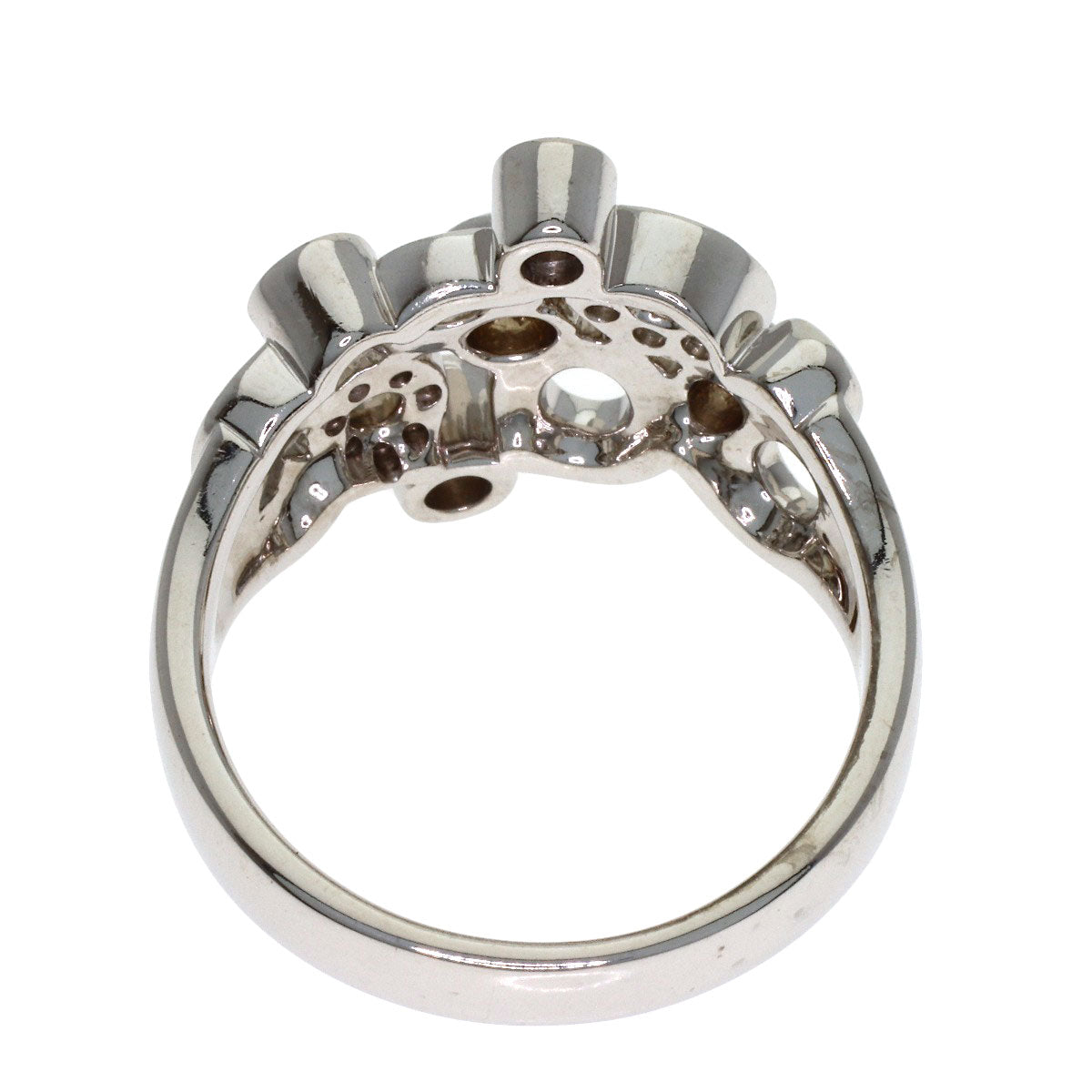 POLA Diamond Ring K18 White Gold Ladies [Used]