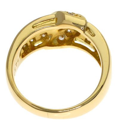 POLA Diamond Ring K18 Yellow Gold Ladies [Used]