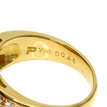 POLA Diamond Ring K18 Yellow Gold Ladies [Used]